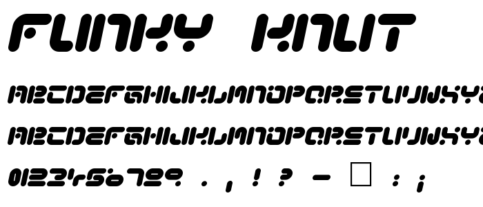 Funky Knut font